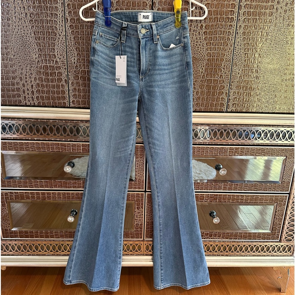 Size 24 PAIGE high rise bell bottom jeans